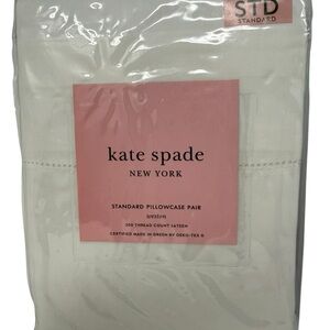 Kate Spade Weston Standard PIllowcase Pair White NWT